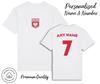 Poland Polska T-Shirt 2024 Personalised Name and No Adult Kids Baby, Football Euro