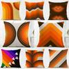 Vibrant Modern Rainbow Series Geometric Print Cushion Cover Washable Linen Pillowcase Soft  for Daily Sofa Bed Home Room Decor