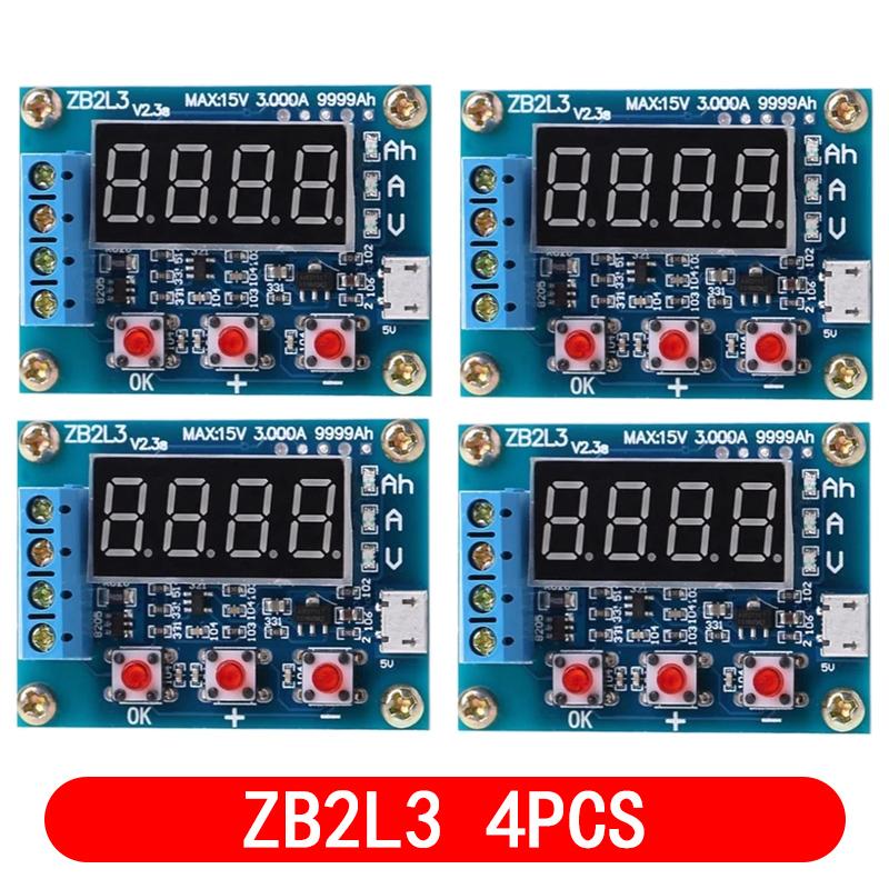 1~4 шт. ZB2L3 Тестер емкости аккумулятора Внешняя нагрузка Тип разряда 1,2-12 В Аккумулятор 18650 Тест равной емкости Высокое качество