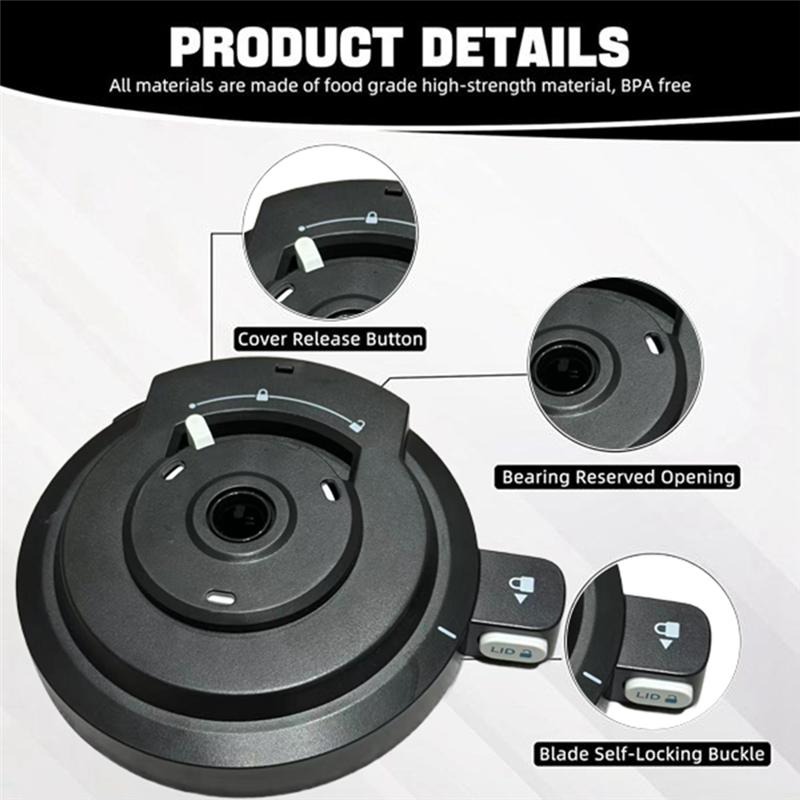 Внешняя крышка с уплотнительным кольцом для мороженицы Ninja NC700/NC701 Запасная многоразовая чаша(БЕЗ весла)