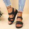 Fashion Retro Soft Sole Wedge Sandals Women Summer Lightweight Platform Walking Shoes 2025 Woman Comfort Non Slip Beach Sandalias Mujer