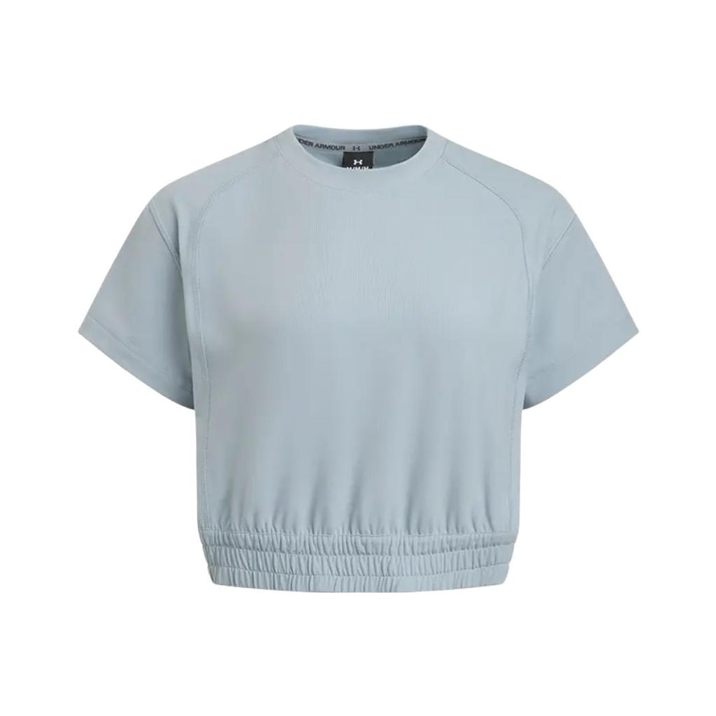 Under Armour Удобная Свободная Универсальная Футболка с Коротким Рукавом Женские Топы Небесно-Голубой 6006017-465