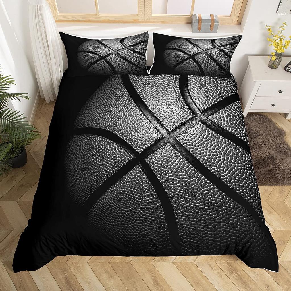 Basketball Duvet Cover Set Sports Theme Bedding Set For Boys Teens Men With Motivated No Failure Pattern Soft Comforter Cover