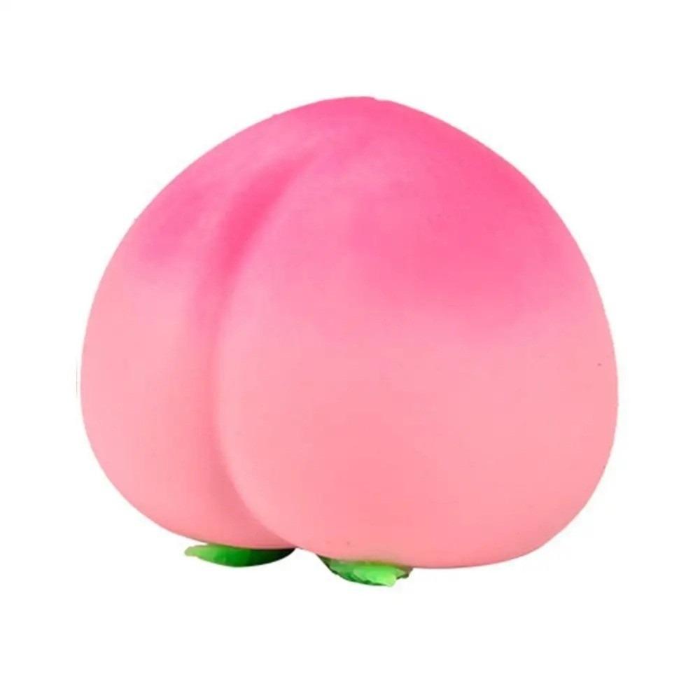 Soft Squeeze Fruit-Shaped Squishy Toy Peach Shaped Anti-Stress Toy Birthday Gift