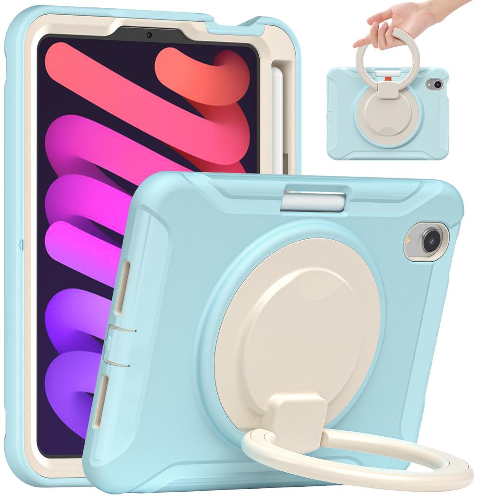 Hybrid Case for IPad Mini 7 A17 Pro 2024 Mini 7 2021 8.3 Inch Model A2993 A2995 A2996 A2567 A2568 A2569 360 Rotating Stand Cover