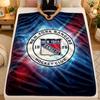 Flannel BlanketNew York Rangers Warm Soft Throw Blanket for Indoor Sofa Bed Living Room Use