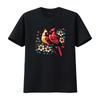 Adorable Red Cardinal Pair on Blooming Branch Spring Lovers T Shirt vintage Washed Comfortable designer clothes Slightly