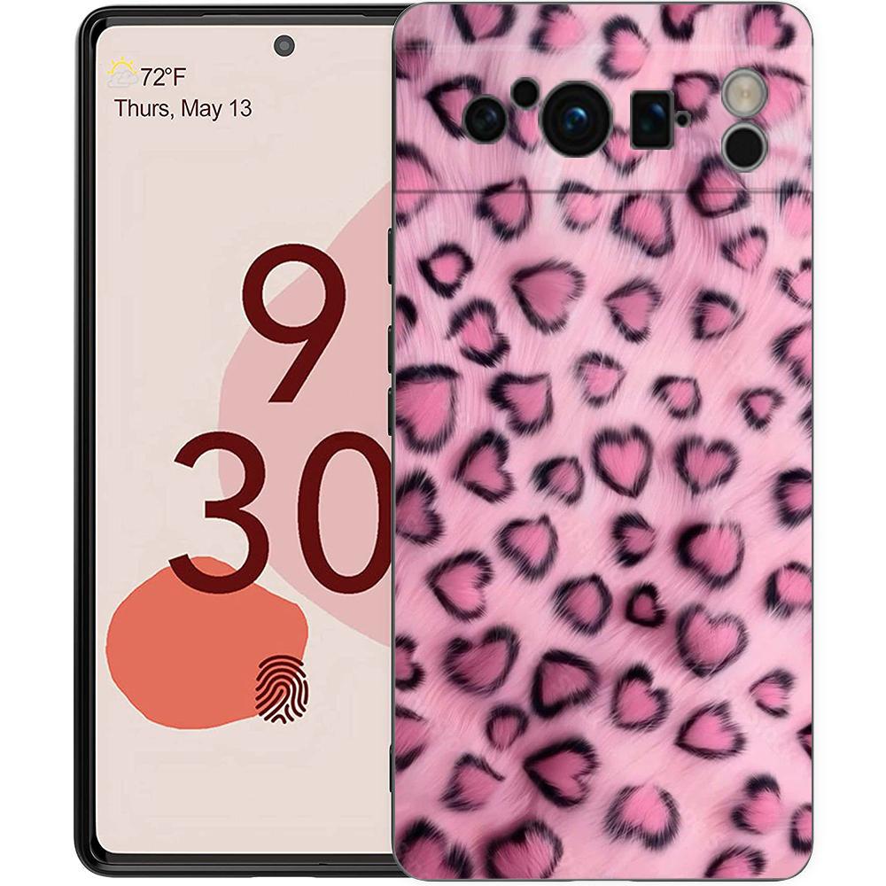Модный Чехол для Телефона с Принтом Тигра и Леопарда для Google Pixel 9 8 9A 8A 7 7A 6 Pro XL 6A 5G Черный Мягкий Задник Роскошная TPU Крышка