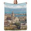 Portrait of Messina , City ??of the Strait Throw Blanket Stylish Warm Blanket for Living Room Bedroom
