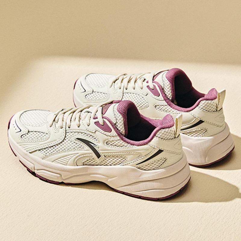 Anta Women Life Series AT803 Retro Low Casual Shoes Enamel Gray 922538822-5
