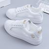 Женская повседневная обувь, трендовые повседневные кроссовки, летние модные белые дышащие кроссовки на шнуровке с цветочной вышивкой, Zapatos Mujer