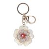 Peony Flower Keychain Vivid Details Smoother Surfaces Metal Car Keychain for Bag Pendant