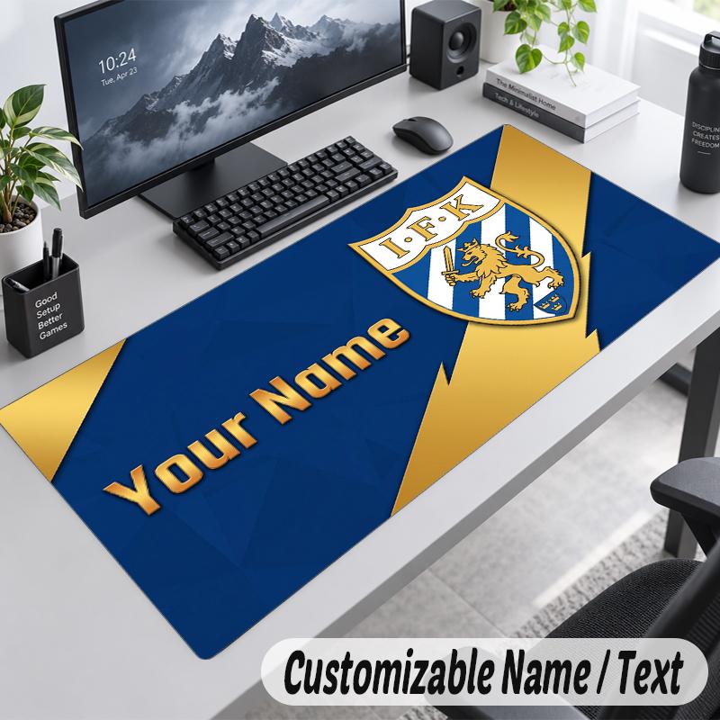 Custom Name Text Mouse Pad ifk göteborg Personalized Desk Pad For Work And Gaming