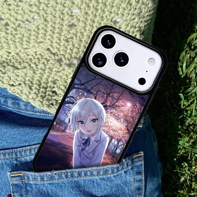 Japanese Style Anime Girl Phone Case For iPhone 17 AIR 16 Pro Max 15 14 Pro 11 12 13 Shockproof Silicone Cover