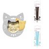 Cat Embossed Cookie Kit + 2 Brown and Pastel Blue Chocolate Pens