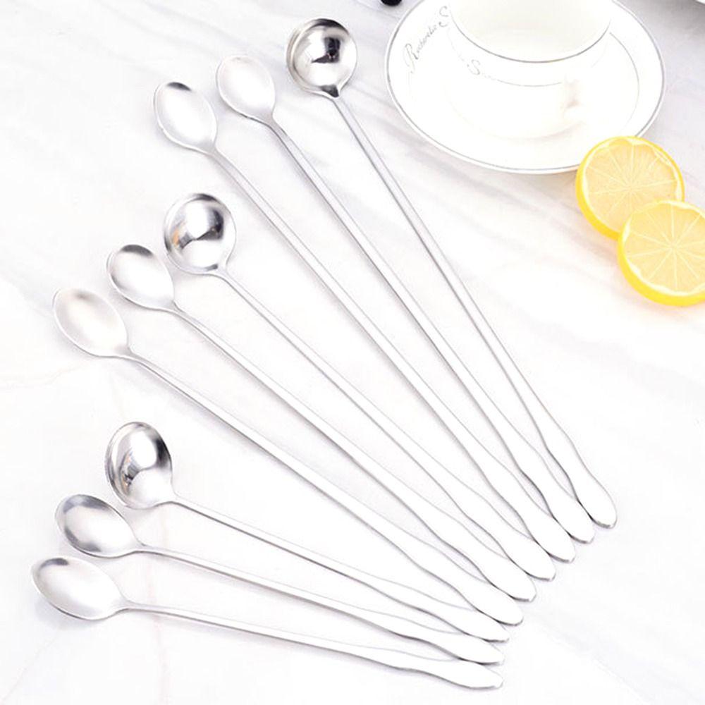 Bartender Ice Cream Long Handle Ice Tea Cocktail Stirring Tool Bar Spoon Mixing Stirrers Teaspoon