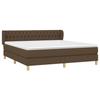 Maison Exclusive - Sommier à lattes de lit avec matelas Marron foncé 180x200 cm