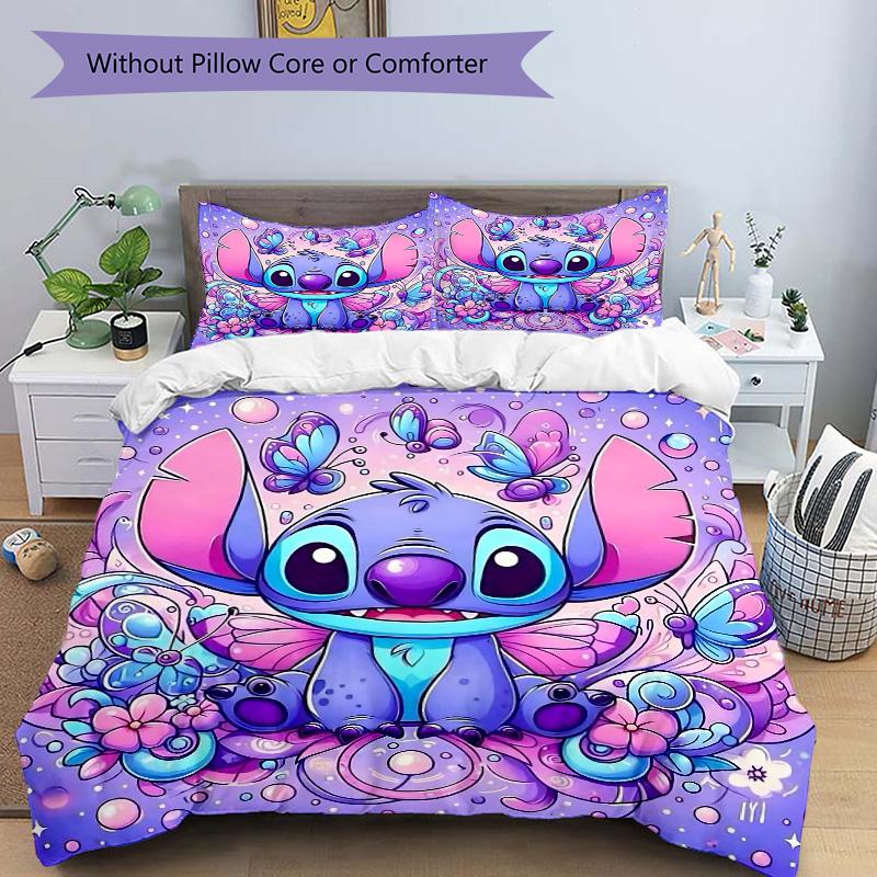 Butterfly Fantasy Stitch Print 3Pcs Bedding Setduvet Cover With 2 Bedropillowcase Home Birthday Gift