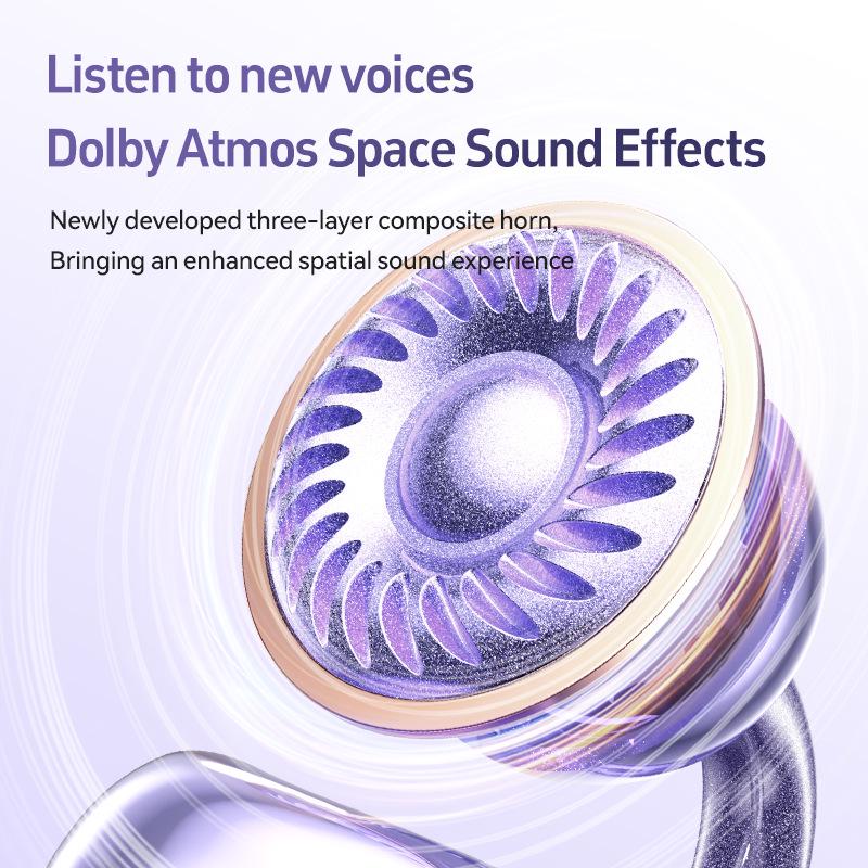 Bluetooth-наушники M97: Открытый дизайн, Удобная посадка, Длительное время работы от батареи, Шумоподавление, Цифровой дисплей.