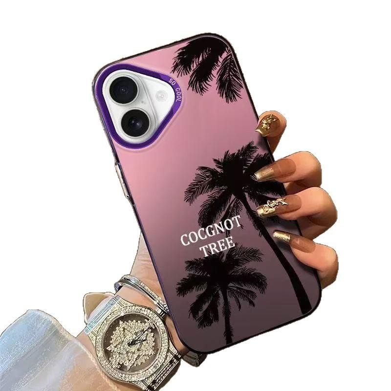 Новая кокосовая пальма подходит для чехла на мобильный телефон iphone17 Apple 16promax/15 противоударный 14pro13 Европа и Америка 12