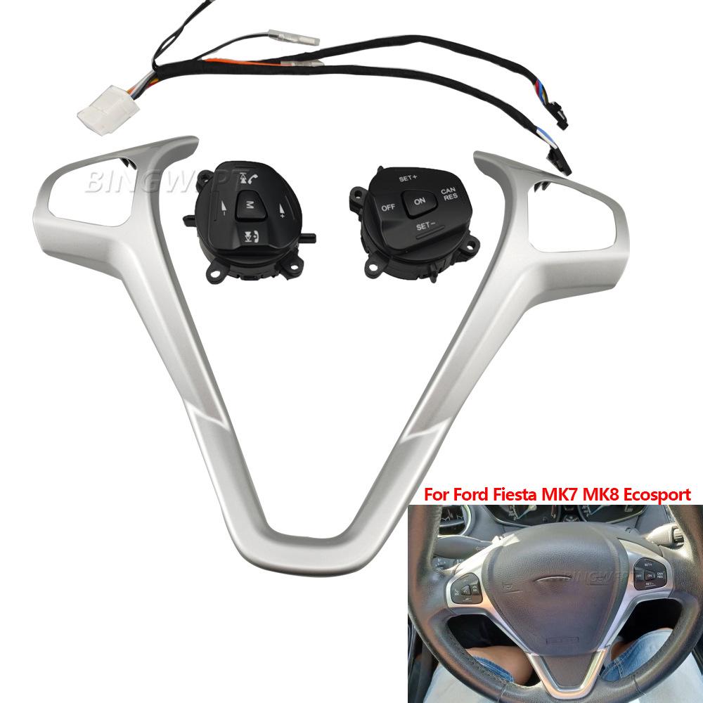 Многофункциональные кнопки руля Ford Escort & Fiesta EcoSport: Кнопки круиз-контроля и громкости