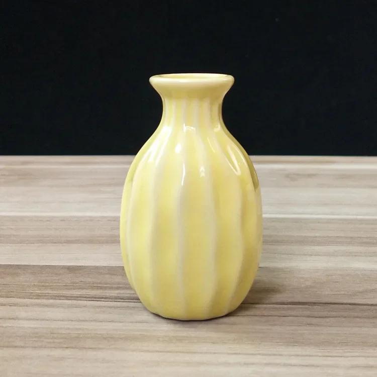 1 шт., мини-керамическая ваза ярких цветов, настольный цветочный горшок, домашняя ароматерапия, цветочная композиция, ваза, гидропоника, украшения для дома, ремесла