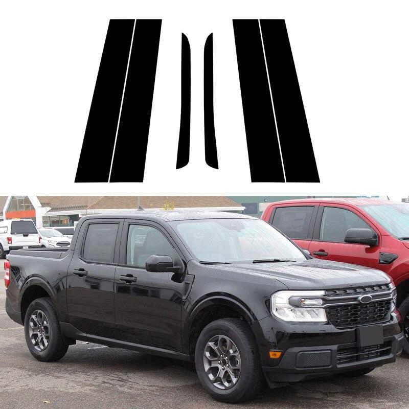 Стойки автомобиля, обшивка двери, окна, наклейки, наклейка для Ford Maverick без выреза клавиатуры 2022 2023, автостайлинг