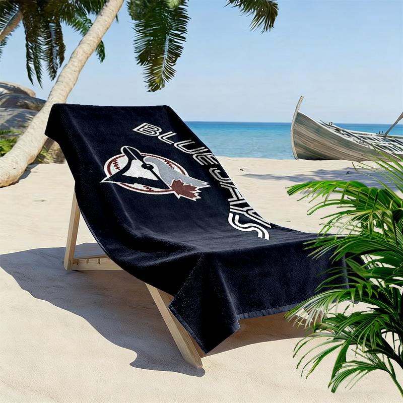 Пляжное полотенце с принтом Toronto Blue Jays, большое, мягкое, быстросохнущее, для пляжа, кемпинга, плавания
