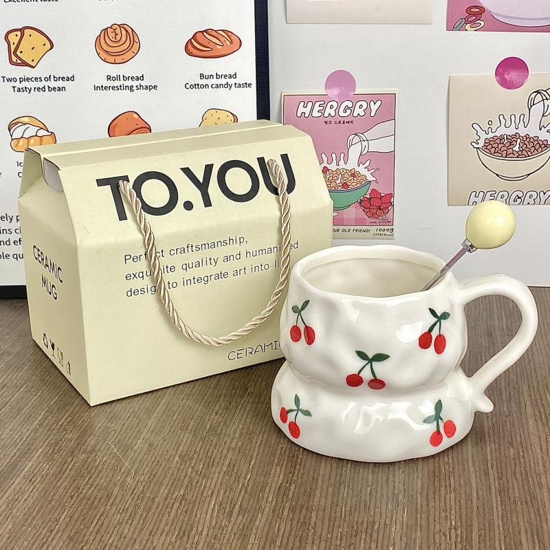 Керамическая кружка с цветной подглазурной росписью, сувенирная чашка для дома, подарок на день рождения, чашка для воды, парная кофейная чашка, личная