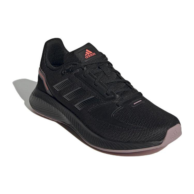 Adidas Runfalcon 2.0 Comfortable Simple Fabric Non-Slip Durable Low-Top Marathon Running Shoes Women Sneaker Black GX8250