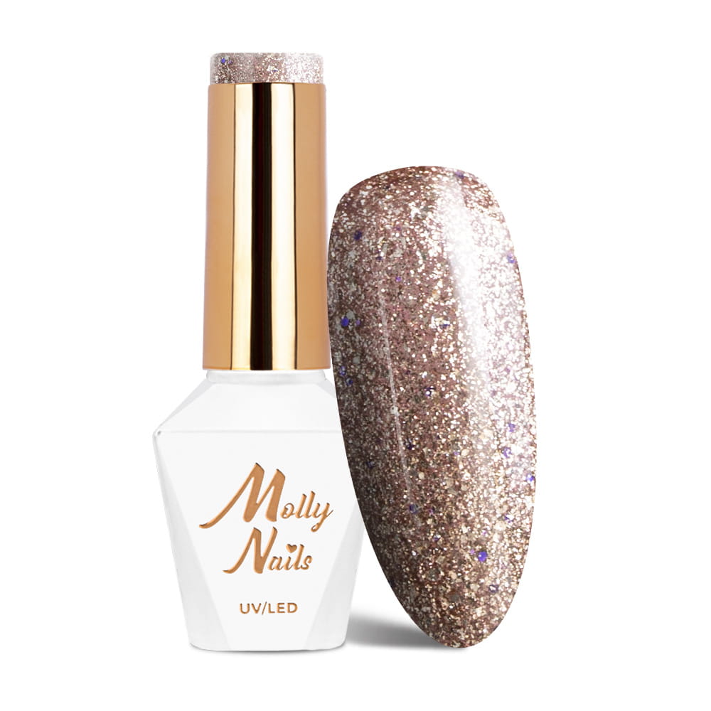 Lakier Hybrydowy Led/Uv Gel Polish Molly Nails Queens Of Life Nr 35 High Fashion Hema/Di-Hema Free 8G