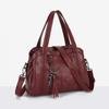 Yogodlns Soft PU Leather Luxury Handbags Women Bags Designer Ladies High Quality Tassel Crossbody Bags Shopper Tote