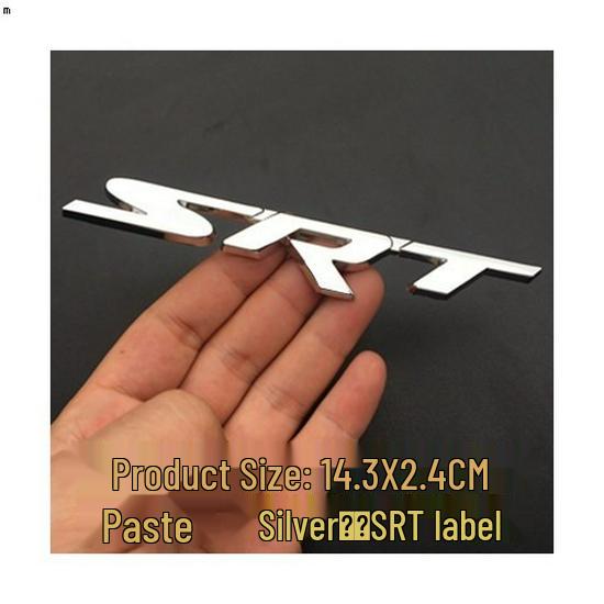 3D Metal SRT Grille Emblem - Perfect for Great Wall, Jeep, Dodge - Personalized Car Decoration Sticker