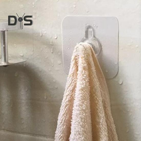 10Pcs Drill Free Adhesive Hooks Strong Load-bearing Waterproof Easy To Install Picture Hangers Wall Mount Screw Hooks