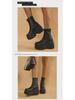 Dropshipping2024 Punk Thick-Soled Wedge High-Top Boots 40-43: European & American Fashion Women's Boots
