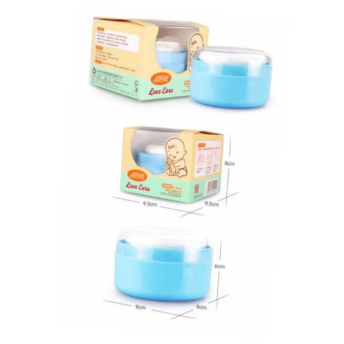 MOLUCKFU Набор из 2 пустых пудрениц с сифтером и регулируемым дозатором пудры, идеально подходит для дома или путешествий, включает милый спонж-пуховку