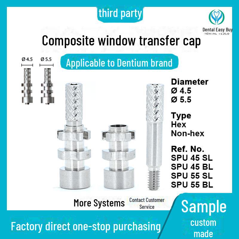 Universal Dentium Composite Open Transfer Implant Substitute Impression Cap