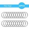 13.20.5cm 50PCS Metal Lobster Claw Clasp with Key Rings, 25PCS Keychains Clips Hooks and 25PCS Key Chain Rings, Keychain Accessories, Keychain Rings M