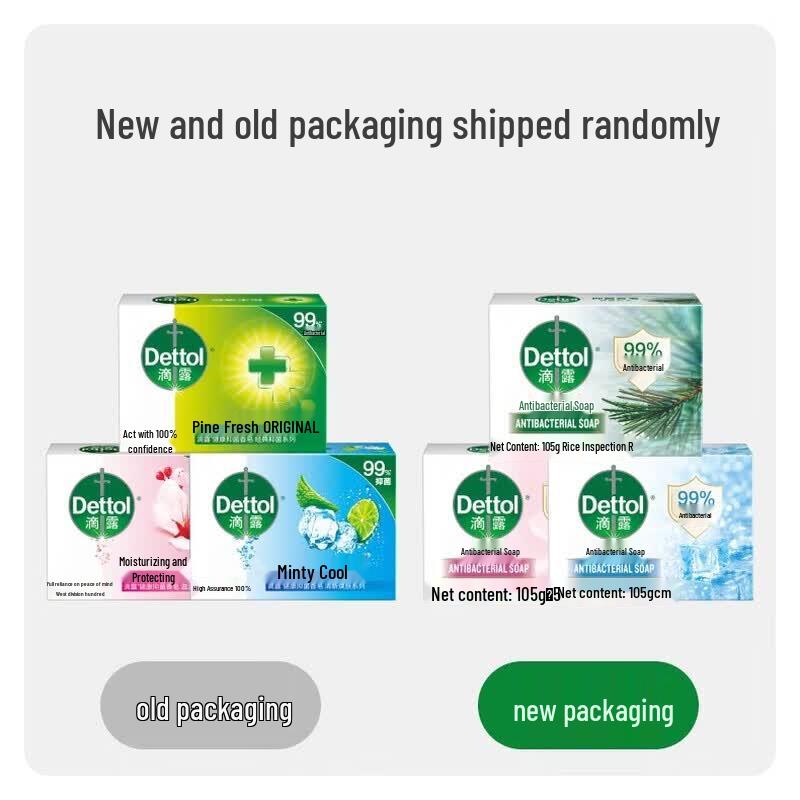 Dettol Антибактериальное мыло, смешанный аромат, упаковка из 6 штук