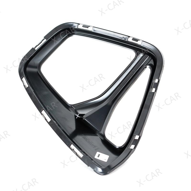 Matte Black For Chevrolet Blazer Front Bumper Fog Light Lamp Trim Cover Frame Grille Lid Bezel Hood