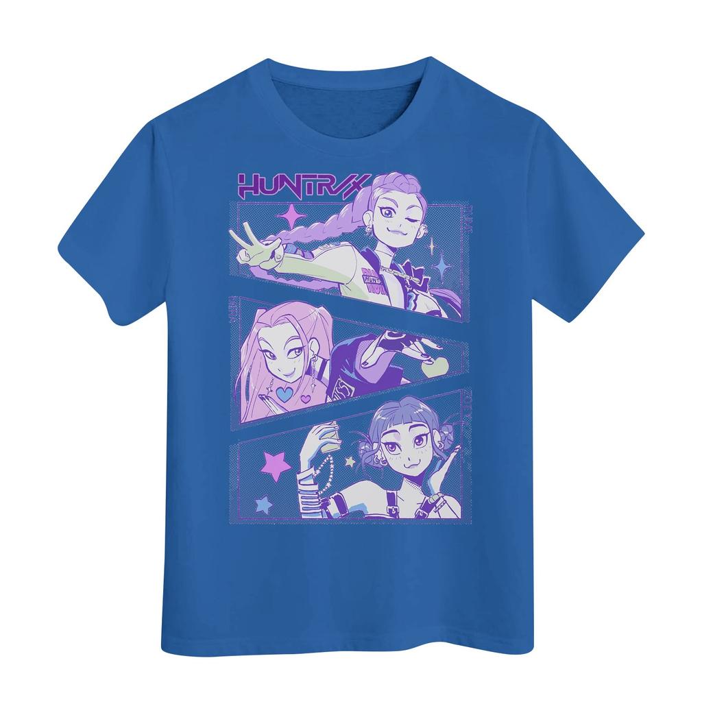 Футболка с короткими рукавами и круглым вырезом для мальчиков и девочек