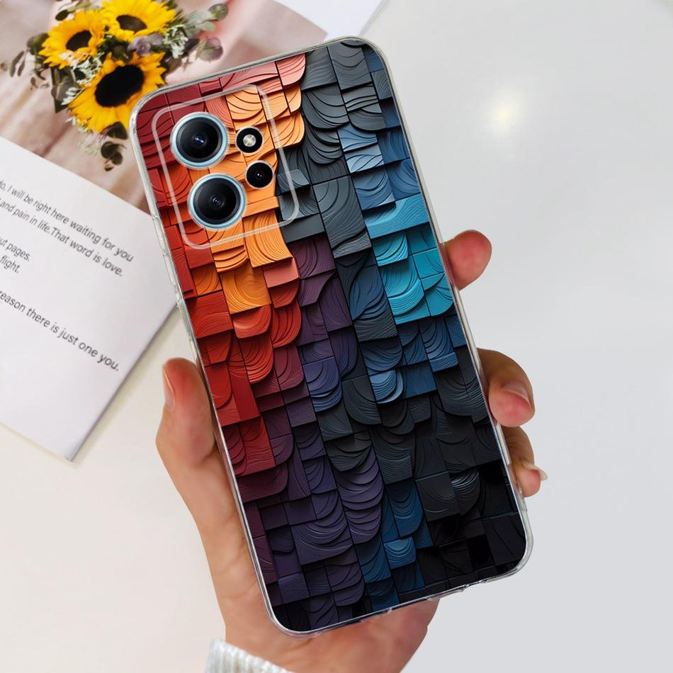 Для Xiaomi Redmi Note 12 4G Чехол Redmi Note12 4G Модный Крутой Расписной Мягкий Силикон ТПУ Чехлы для Телефона