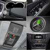 Углеродное волокно для Mercedes Benz GLK X204, внутренняя панель переключения передач, AC CD, панель, дверной подлокотник, отделка, наклейка на автомобиль