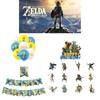 Zelda Game Themed Birthday Party Decoration Set With Banners, Cake Toppers, And Balloons Starry Sky Brand