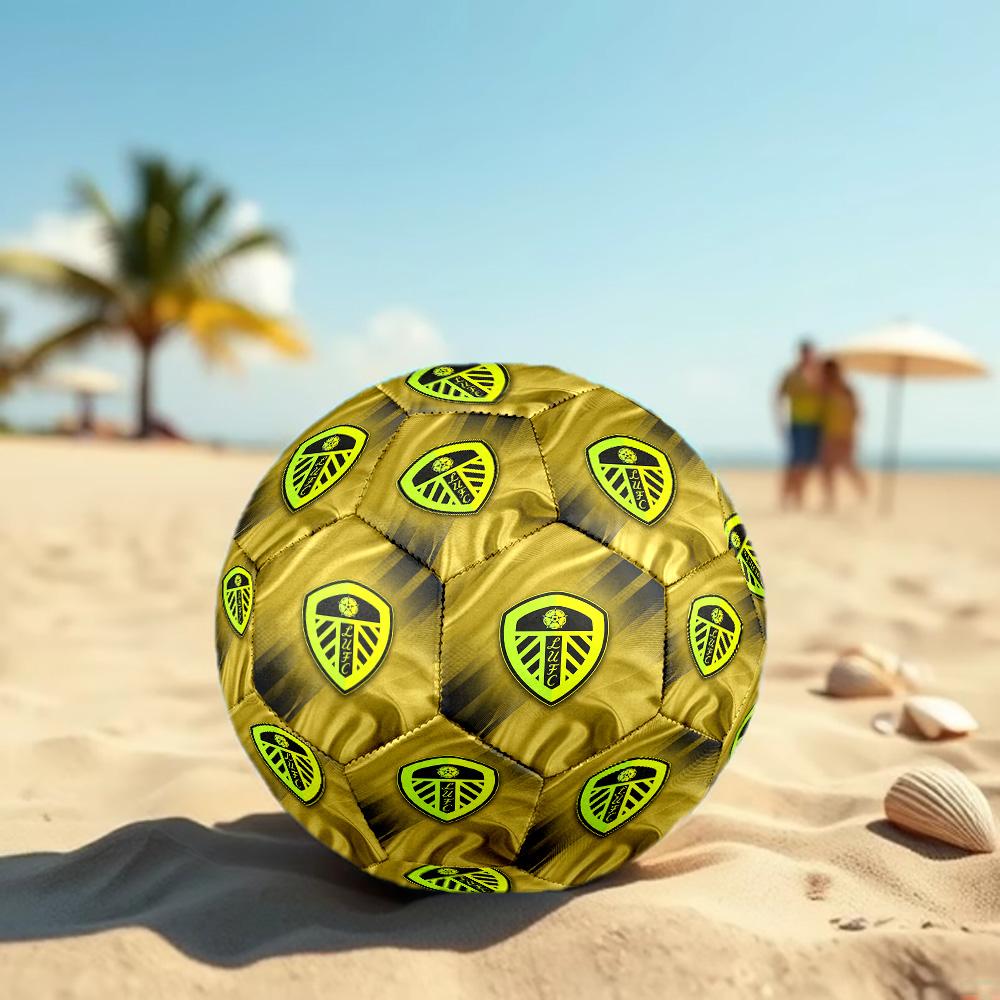 Leeds United Size 5 Football High Elastic Soccer Ball For Outdoor Competition Daily Training Play
