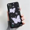 Phone Case For ZTE Blade A52 Lite Casing Luxury Fashion Butterfly Flowers Soft Silicone Black TPU Cover For Blade A52Lite Bumper