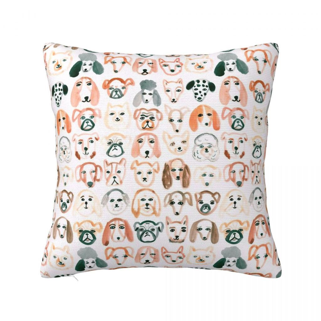 Sighthound Pet Dachshund Animal Hip Hop Cute Square Pillow Cases Dog Lover Cushion Cover Vintage Decorative Pillowcase for Home