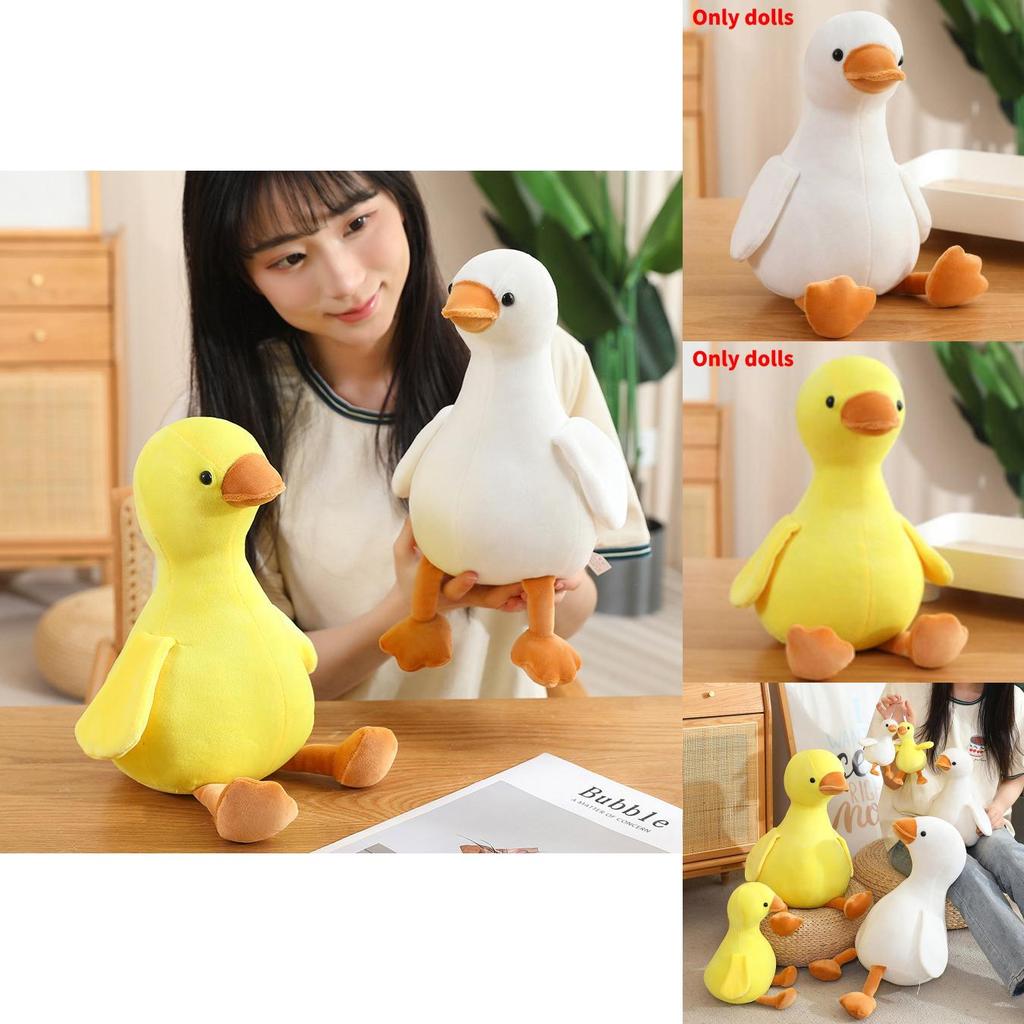 Plush Animal Toy White Duck Soft Stuffed Doll Childrens Comforter Gift