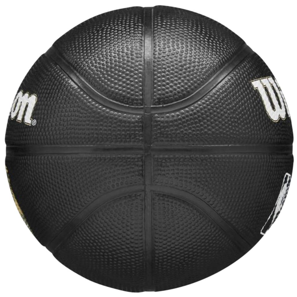 Wilson Командный сувенирный мини-мяч Milwaukee Bucks, Унисекс, черный, баскетбольный