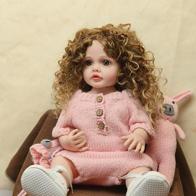 55 см полностью виниловая кукла-реборн Бетти 22 дюйма милая кукла-девочка с африканскими популярными афро волосами принцесса имитация куклы игрушка